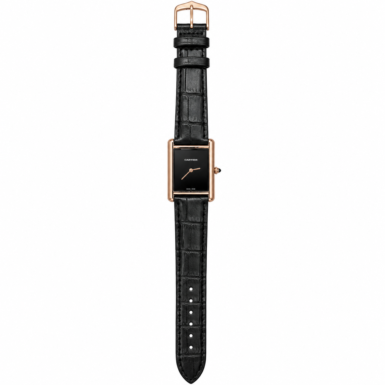 Classic Rectangular Leather Watch