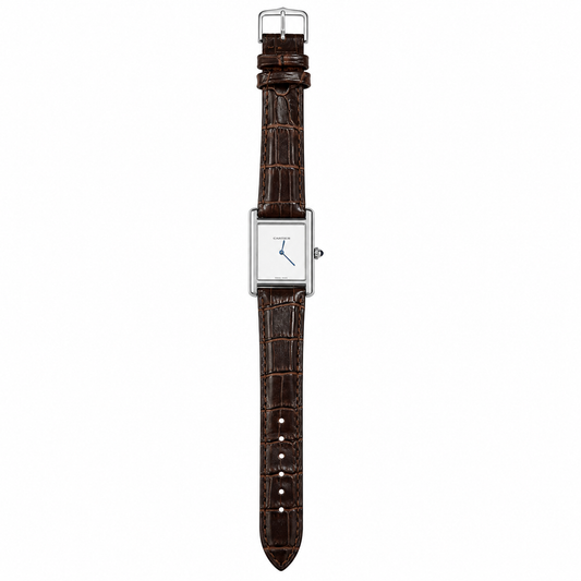 Classic Rectangular Leather Watch