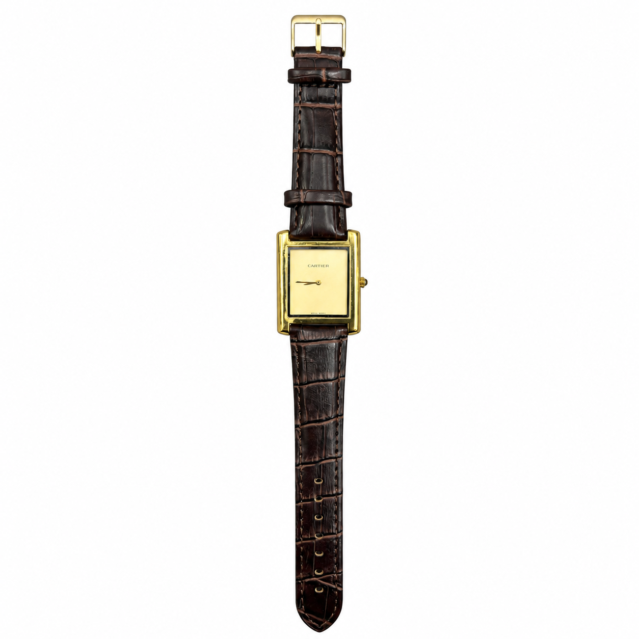 Classic Rectangular Leather Watch